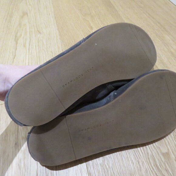 ZUZII FOOTWEAR Oxford Lace Up Barefoot Minimalist Shoes Carbon Dark Gray Suede - Picture 11 of 13